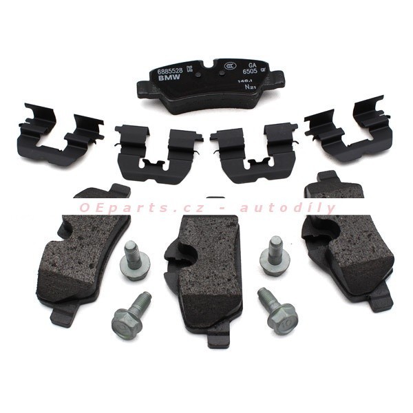 Originál 34216885529 Sada brzdových destiček, kotoučová brzda pro BMW / MINI MINI F55-57 04.13-