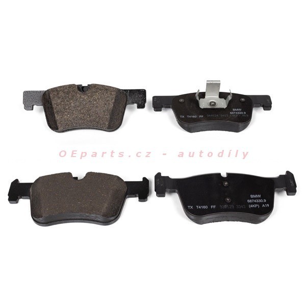 Originál 34116874331 Sada brzdových destiček, kotoučová brzda pro BMW / MINI F30-32