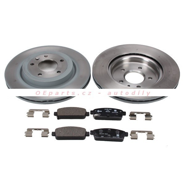 Originál 1680582580 Sada brzd, kotoučová brzda pro OPEL ZAFIRA C RPO J61