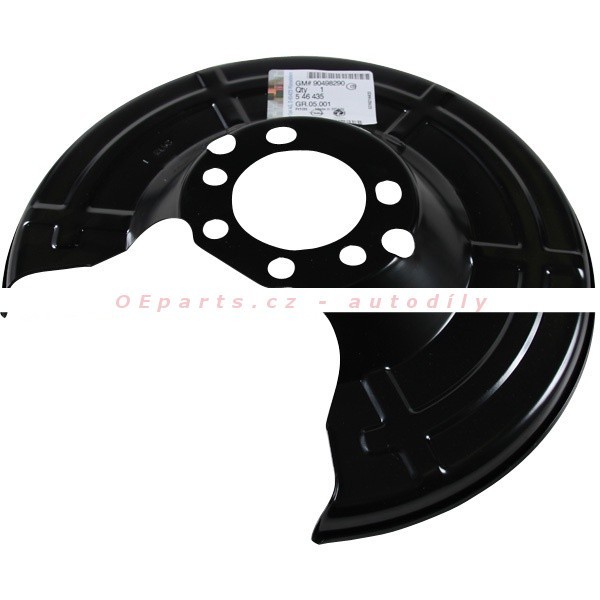 Originál 90498290 Splash Guard, brake disc pro OPEL ASTRA H ZAFIRA A B MERIVA A B